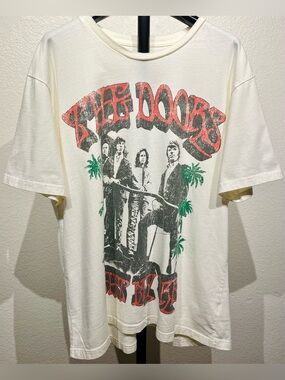 GAP x The Doors Relaxed Graphic T-Shirt in Ivory Beige Frost - Size L (Men’s)
